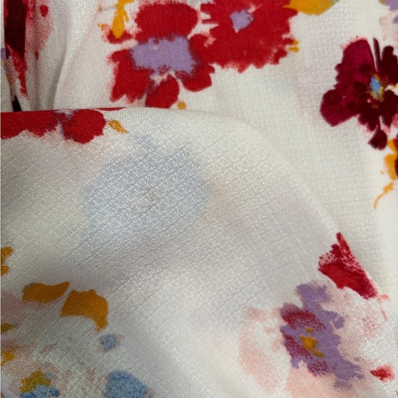 Lucky Brand Floral Top Size Large – Boho Vibe, Smocked Details, Feminine.  SKU 9 - Picture 6 of 12